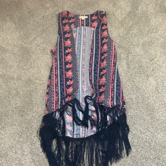 Multicolored cardigan with different patterns - Picture 1 of 3